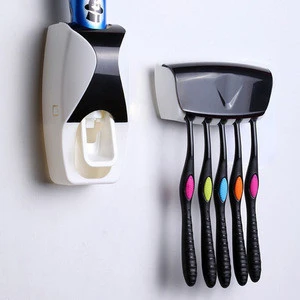 1Set Automatic Toothpaste Dispenser Toothbrush Holder Squeezer Bathroom Set In Bathroom Product