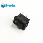 2 Pin Black 6A 250V AC Rocker Switch