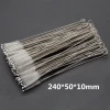 200*50*10mm Stainless Steel Drinking Straws Cleaning Brush Pipe Tube Baby Bottle Cup Reusable Household Cleaning Tools