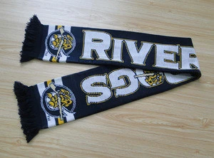 2017 fashion football fans knitted scarf