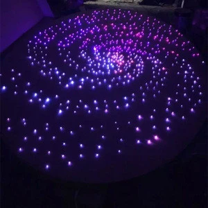 2017 LED fiber optic crystal chandelier ceiling light for hotel/shopping mall decoration