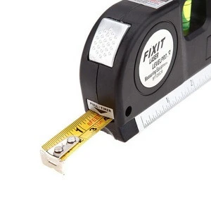 2018 Factory Wholesale Multipurpose Laser Level Practical Horizon Vertical Measure Tape 8FT