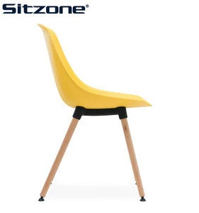 2018 Library Furniture Wood Leg PP Chair
