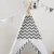 Import 2018  new style grey wave cotton toy teepee tent from China