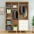 Import 2018 storage double color hot designs wardrobe for bedroom from China
