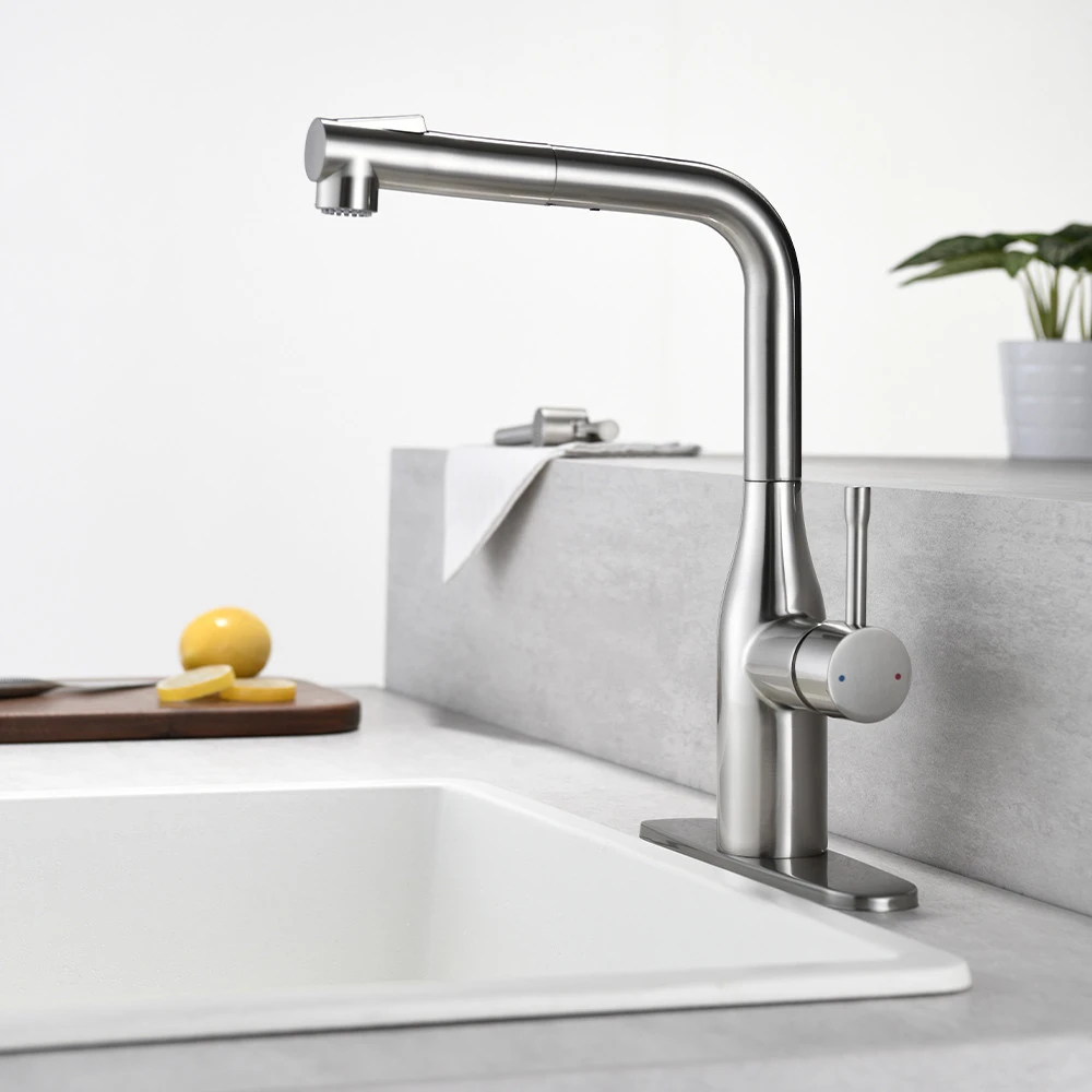 2020 manufacture best sale kitchen sink faucet single handle kitchen faucet pull out fancy kitchen sink faucet