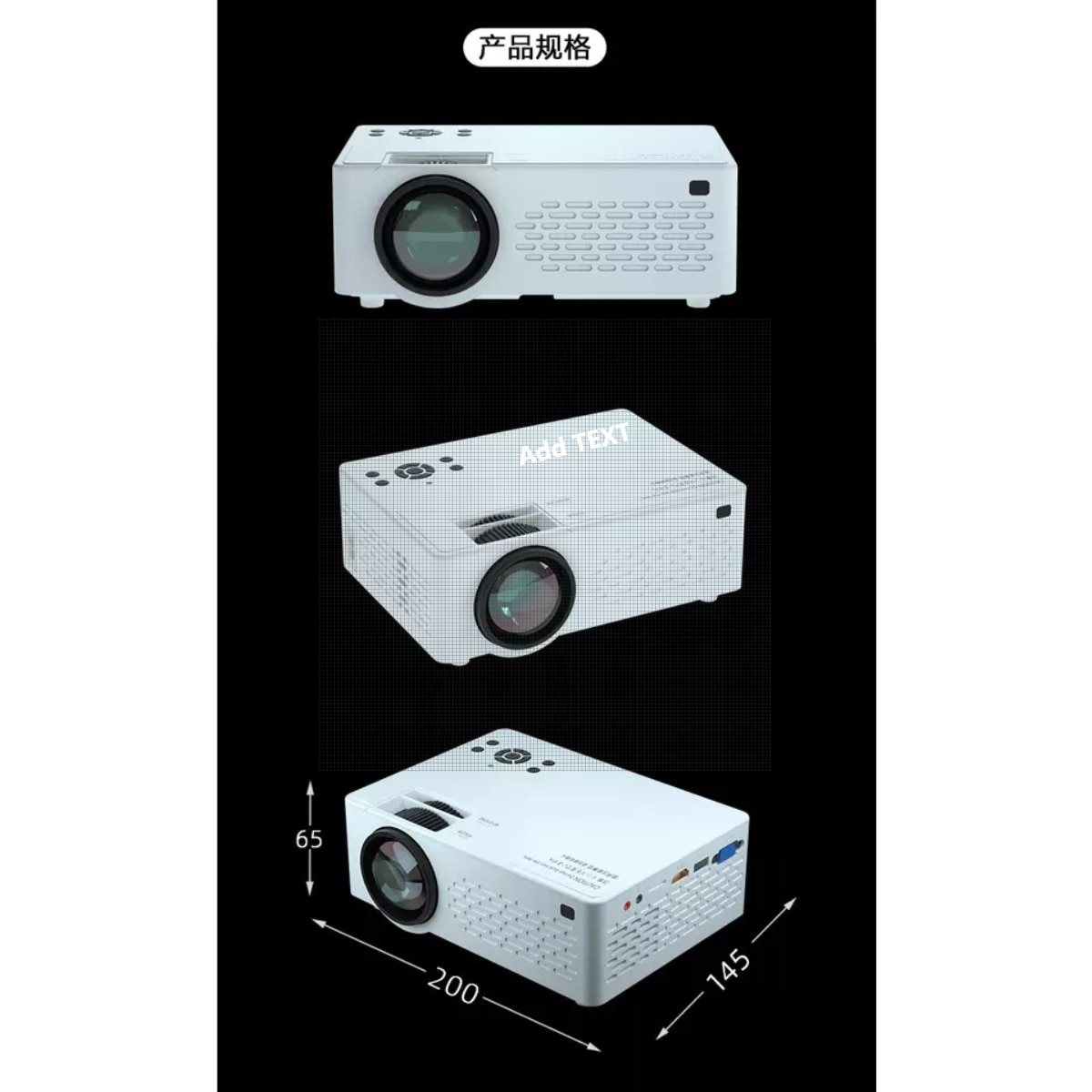 [2020 New 6800 Lumens Projector] Factory Oem Odm Full Hd 4k 1080p Lcd Led Portable Home Theater Projector