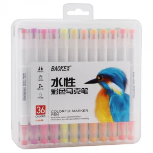2020 New design 36 colors sketch permanent alcohol marker pen set double tips art drawing supplies marker pen
