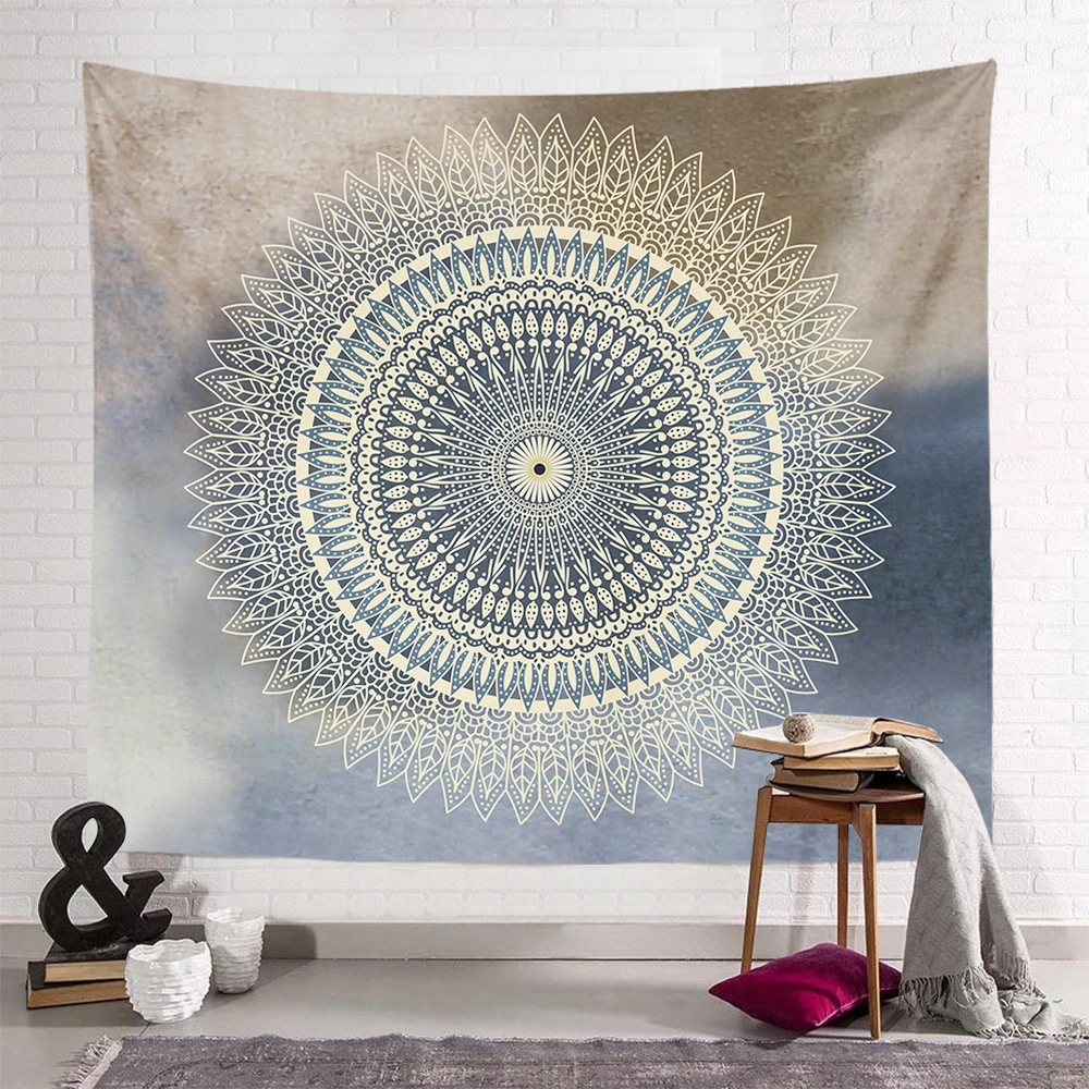 2020 New design Custom fabric Polyester India Decoration Indian Wall Hanging Mandala Tapestry For Living Room