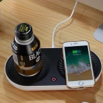 2020 New invention 5W,7.5W,10W phone qi wireless fast charger desktop electric water kettle