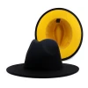 2020 New Style  High Quality Vintage Jazz Panama Wide Brim Fedora Hat For Women
