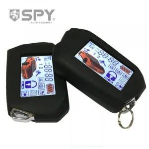 2020 SPY two way car alarm with  new 2 LCD pager remote controls, super long range monitoring and good price