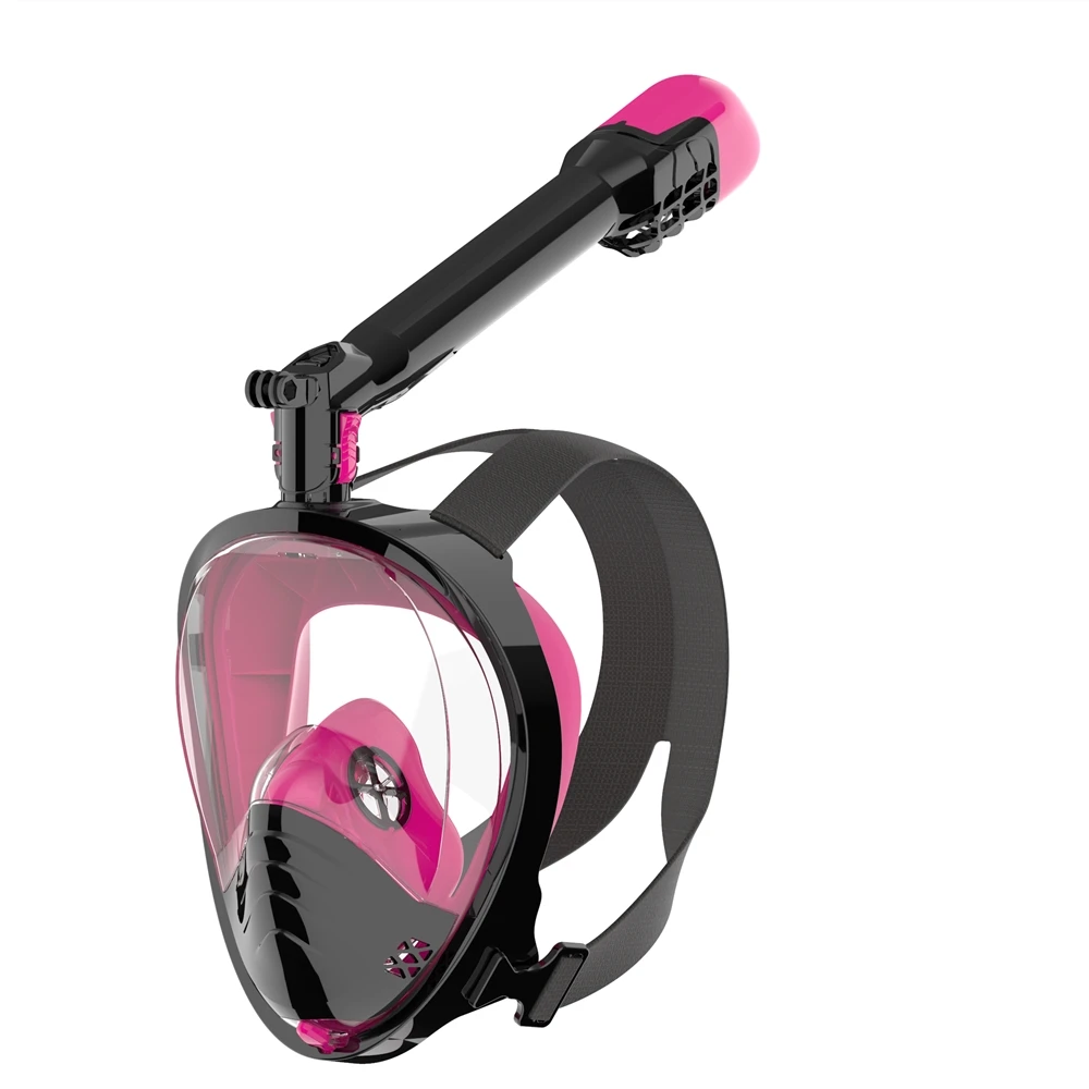 2021 Natural Breathing Anti Dizziness Snorkel Mask With Original Beveled Mirror Design