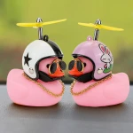 2021 New Design Automotive Interior Parts Car Small Pink rubber Duck decoration