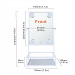 2021 New Hollywood desktop stand makeup cosmetic table mirror with led bulbs lights