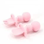 2021 safety 100% food grade silicone non-toxic baby feeding spoon
