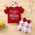 Import 2021 Summer Kids Letter Print  Short Sleeve T Shirt Shorts Sports 3PCS Suits Children Infant Clothes Girls Clothing Sets from China