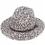 Import 2021 Wholesale Men Women Leather Band wool felt fedora hat leopard print wide brim wool felt fedora hat from China