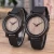 Import 2022 Custom Logo Women Watches Wholesale Black Leather Watch Personalized Wood Watches from China