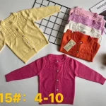 2024 spring and summer new girls clothes baby sweater Europe and the United States burst pure cotton knit baby  shirt