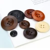 20mm 30mm 40mm Custom Wooden Buttons Handmade With Love Scrapbooking Sewing Button Natural Wood Personalized Buttons