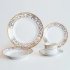 20pcs porcelain dinner set with gold decal, ceramic dinnerware set
