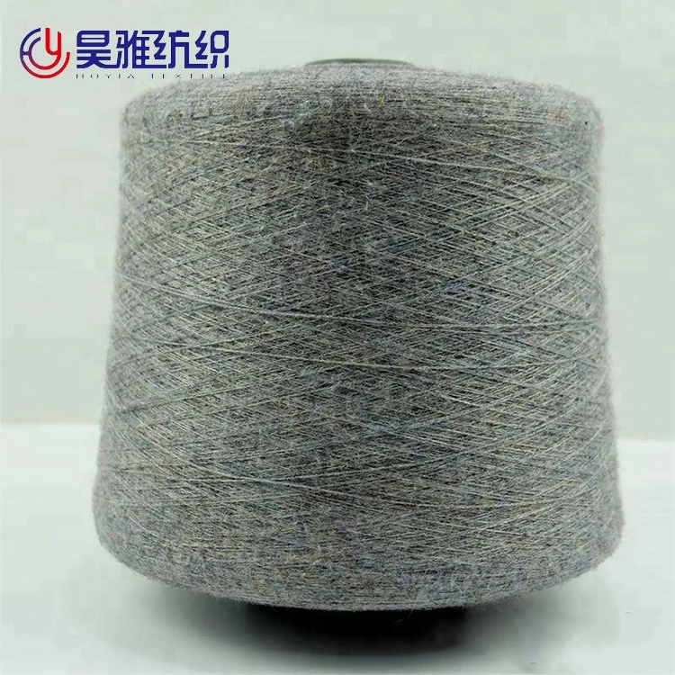 2/48NM angora like 53% viscose 28% PBT 19% nylon knitting core spun yarn