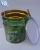 Import 25L color coating metal tin bucket with iron hoop for paint, gasoline or other chemical product from China