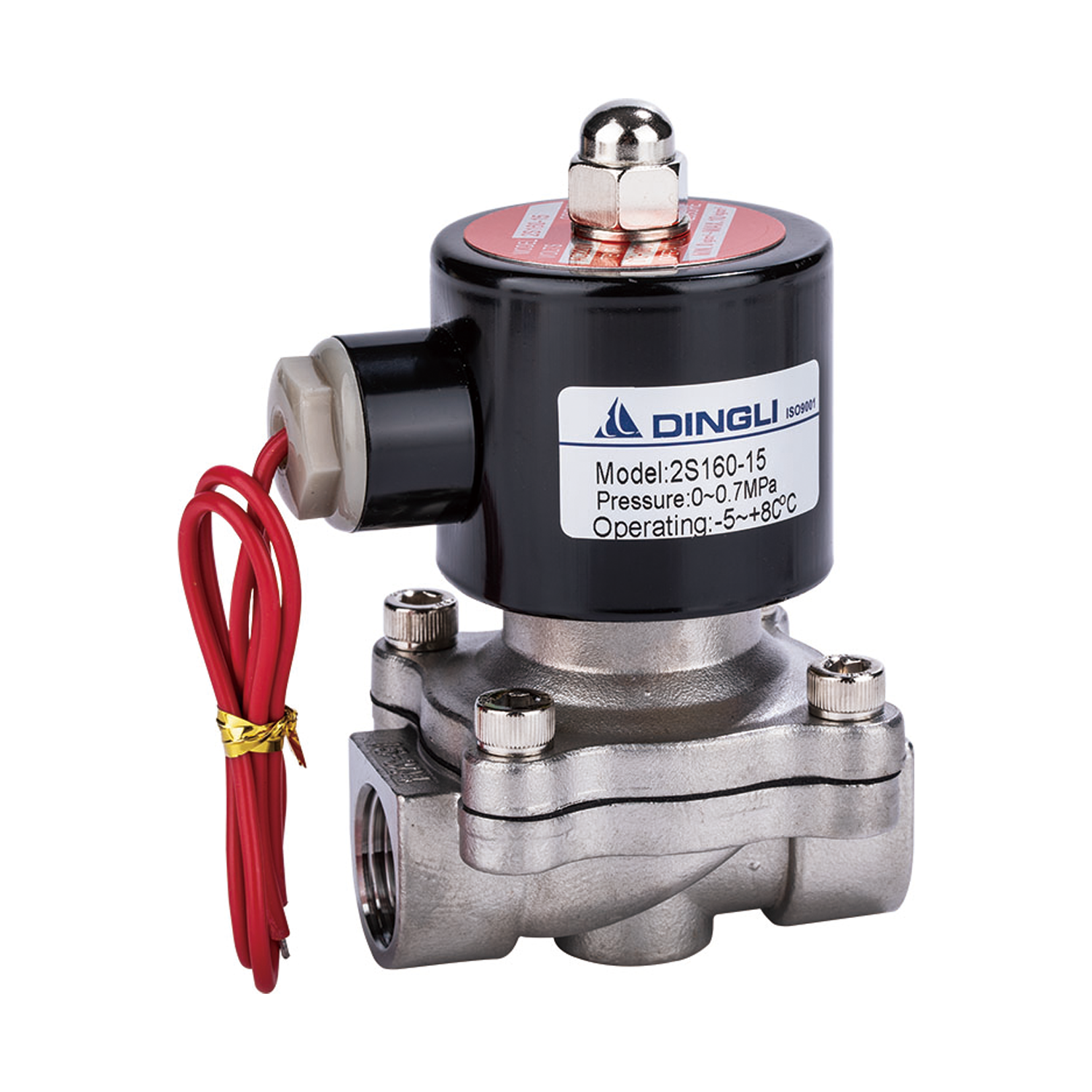 2S Series Stainless Steel Normally Closed 24V 12V 2/2 way Water Solenoid Valve