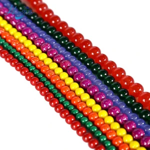 3-20mm Wholesale opaque multi colors glass round loose beads for diy decoration accessory