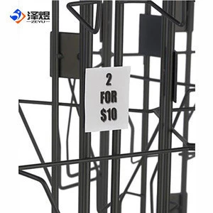 3 Column Spinning Wire Rack for CD DVD Literature Greeting Cards  Black