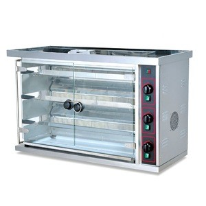 3 Layers Gas chicken rotisserie with Capacity 15pcs Whole Chicken / Chicken Rotisserie Machine
