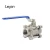 3 pcs body 1000WOG SS304 CF8 female thread ball valve ball valve stainless steel ball valve with full bore mounted