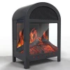 3 sided electric fireplace with stove heater