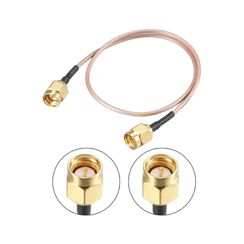30cm Connection Coax Wire RG-178 SMA Male to SMA Male Low Loss RF Coaxial Cable