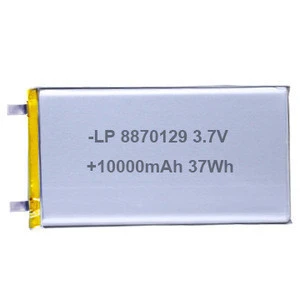 3.7v lipo battery 10000mah lithium polymer battery for power bank gps tracker mp3 mp4