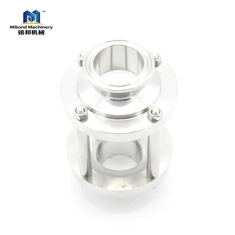 3A 3/4" 1" 2" Stainless Steel Tri Clamp Flow Sight Glass