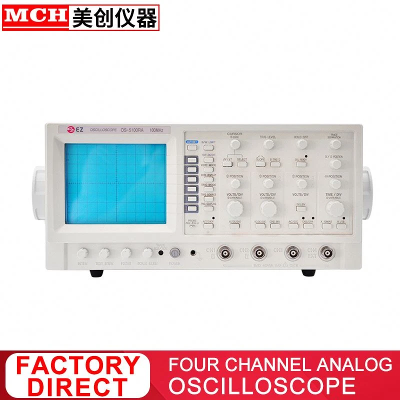 4 Channel 100MHz Analog Storage Oscilloscope 8 Tracing 4 Channel