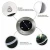 Import 4 LED Warm White Solar Ground Disk Decking Lights Outdoor Waterproof LED Solar Path Lights Garden Landscape Light for Pathway from China