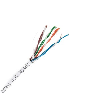 4 Pairs 24AWG Solid Bare Copper Communication cable Cat5e UTP Network Cable