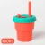 Import 400ml High Quality Food Grade Custom Designer Adult Silicone Water Cup Colorful Straw Cup from China