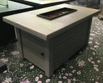 48" Rectangle Fire Pit Table Outdoor Furniture Gas Heater Garden Heaters