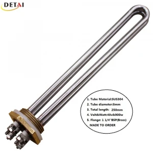 48V 900W DC Solar Water Heater Element Heating Element for Water Heater with1 1/4"BSP Brass Thread