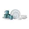 4pcs Buffet Coupe  White Customized Logo Ceramic Dinnerware set