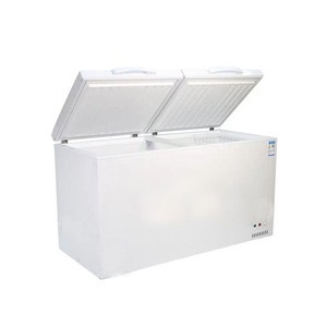 500L top 2 doors chest freezer commercial refrigerator and freezer