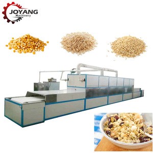 50KW Continuous Automatic Wheat Dryer Grain Product Making Machine Microwave Drying Machine