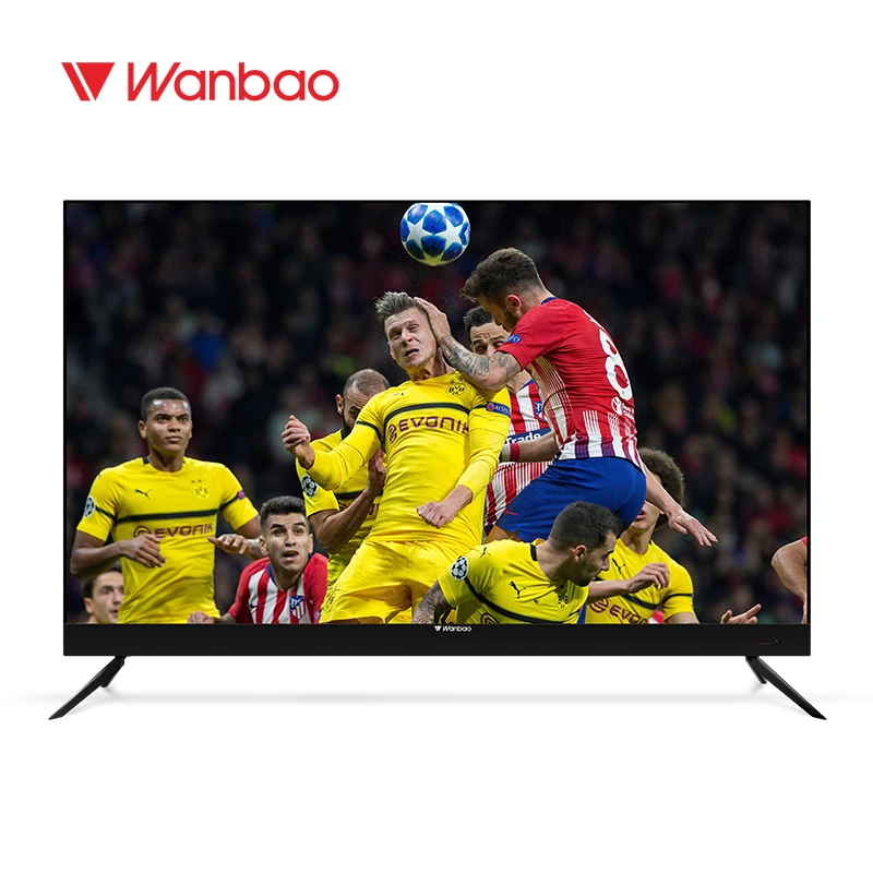 55inch 4K UHD Borderless Frame Television Flat Screen LED TV 4K  Slim Smart TV High Quality 4K Smart Television