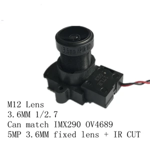 5MP 3.6MM fixed lens + IR-CUT can be used with IMX290 OV4689 IMX335 Infrared Night Vision Camera Module