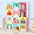 Import 6 Cube Home Storage Furniture Wardrobe Storage Kids Baby Plastic Storage Cabinet from China