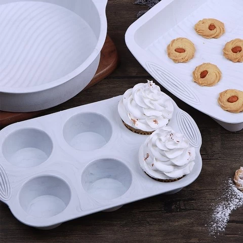 6-piece Non-stick Baking Pan Bakeware Set Silicone Mold Cake Pan Set